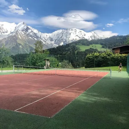 Turquoise Quartier Grattague Vue Montblanc
