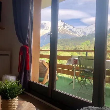 Turquoise Quartier Grattague Vue Montblanc * Saint-Gervais-les-Bains