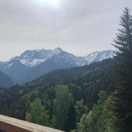 Turquoise Quartier Grattague Vue Montblanc Saint-Gervais-les-Bains