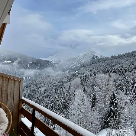 Turquoise Quartier Grattague Vue Montblanc Daire *