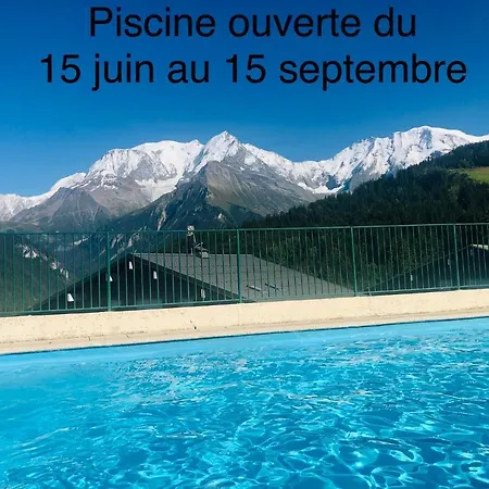 Turquoise Quartier Grattague Vue Montblanc * Saint-Gervais-les-Bains