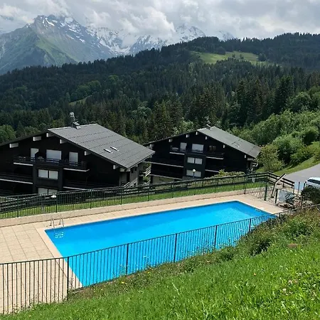 Turquoise Quartier Grattague Vue Montblanc Saint-Gervais-les-Bains